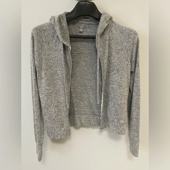 Aerie Zip Cropped Sweatshirt - Picture 3 of 4